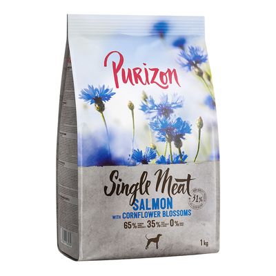 Purizon Single Meat łosoś adult 1 kg × 4