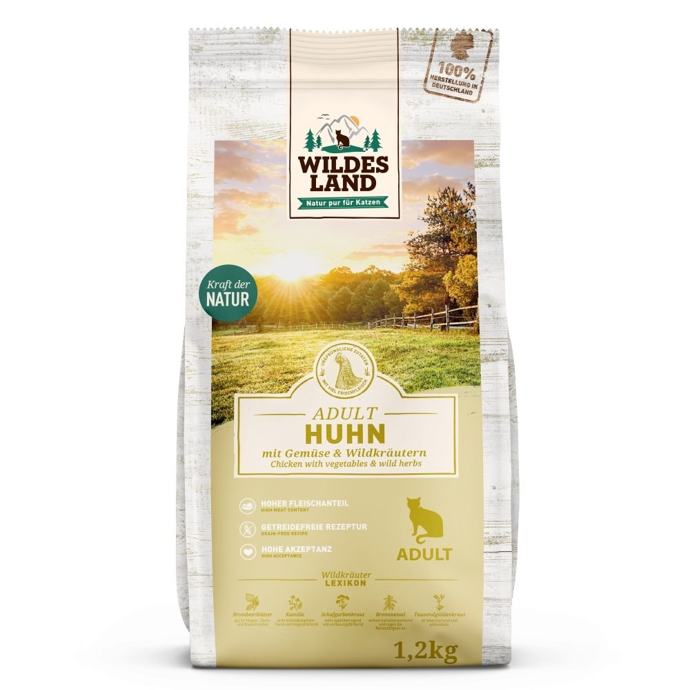 Wildes Land kurczak z warzywami i ziołami adult 1,2 kg