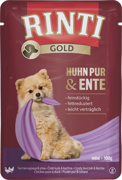 Rinti Gold kurczak, kaczka adult małe rasy 100 g