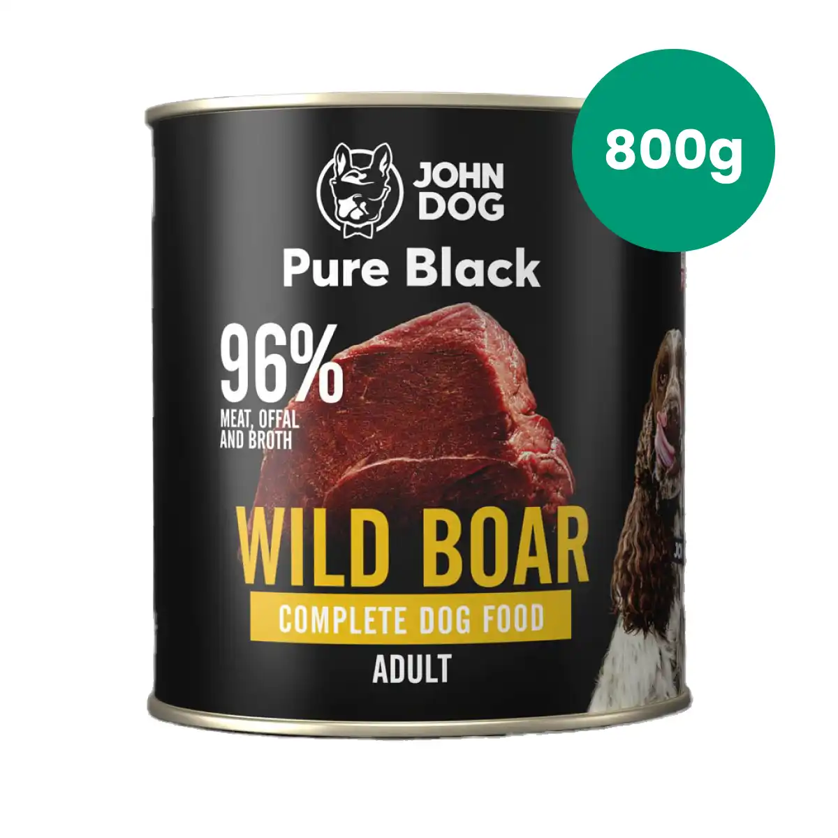 John Dog Pure Black dzik adult 800 g