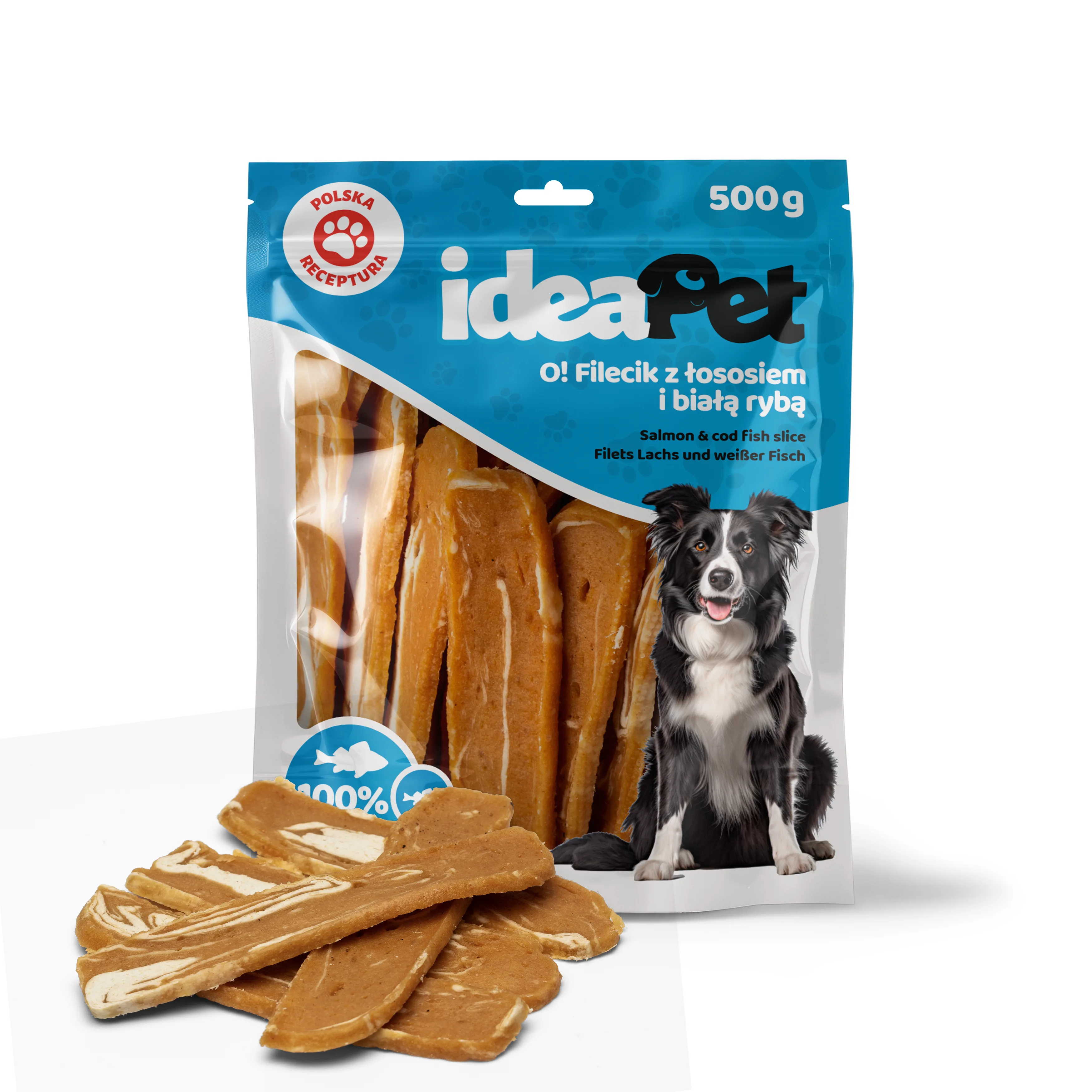 IdeaPet biała ryba, łosoś 500 g