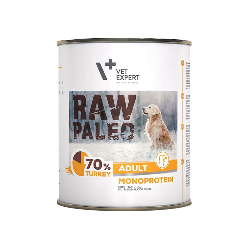 VetExpert Raw Paleo indyk adult 800 g