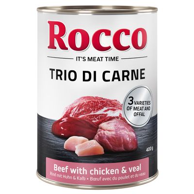 Rocco Classic cielęcina, kurczak, wołowina adult 400 g × 6