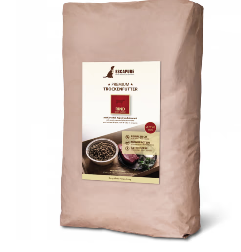 Escapure Premium wołowina puppy 12 kg
