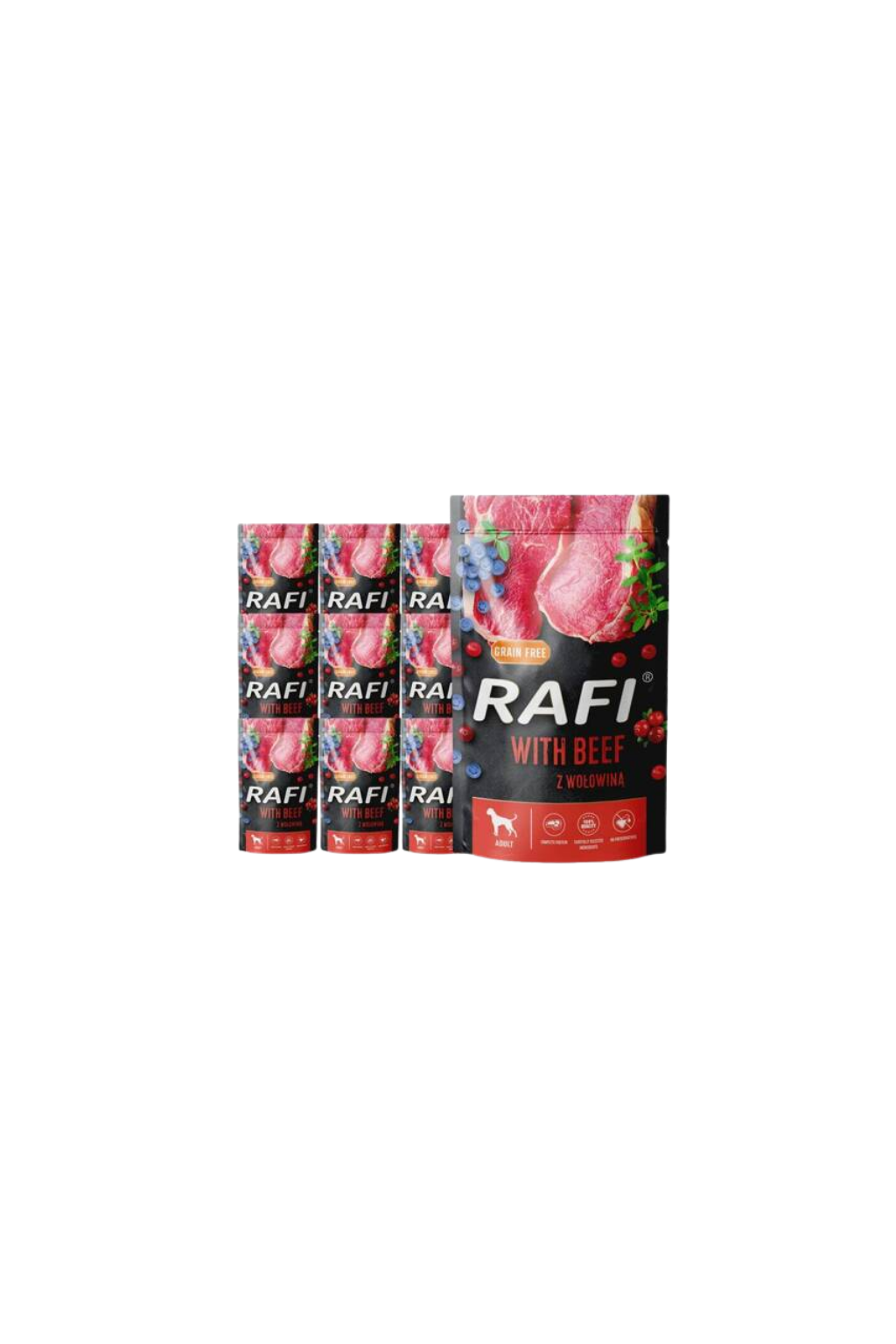 Dolina Noteci Rafi wołowina adult 500 g × 10