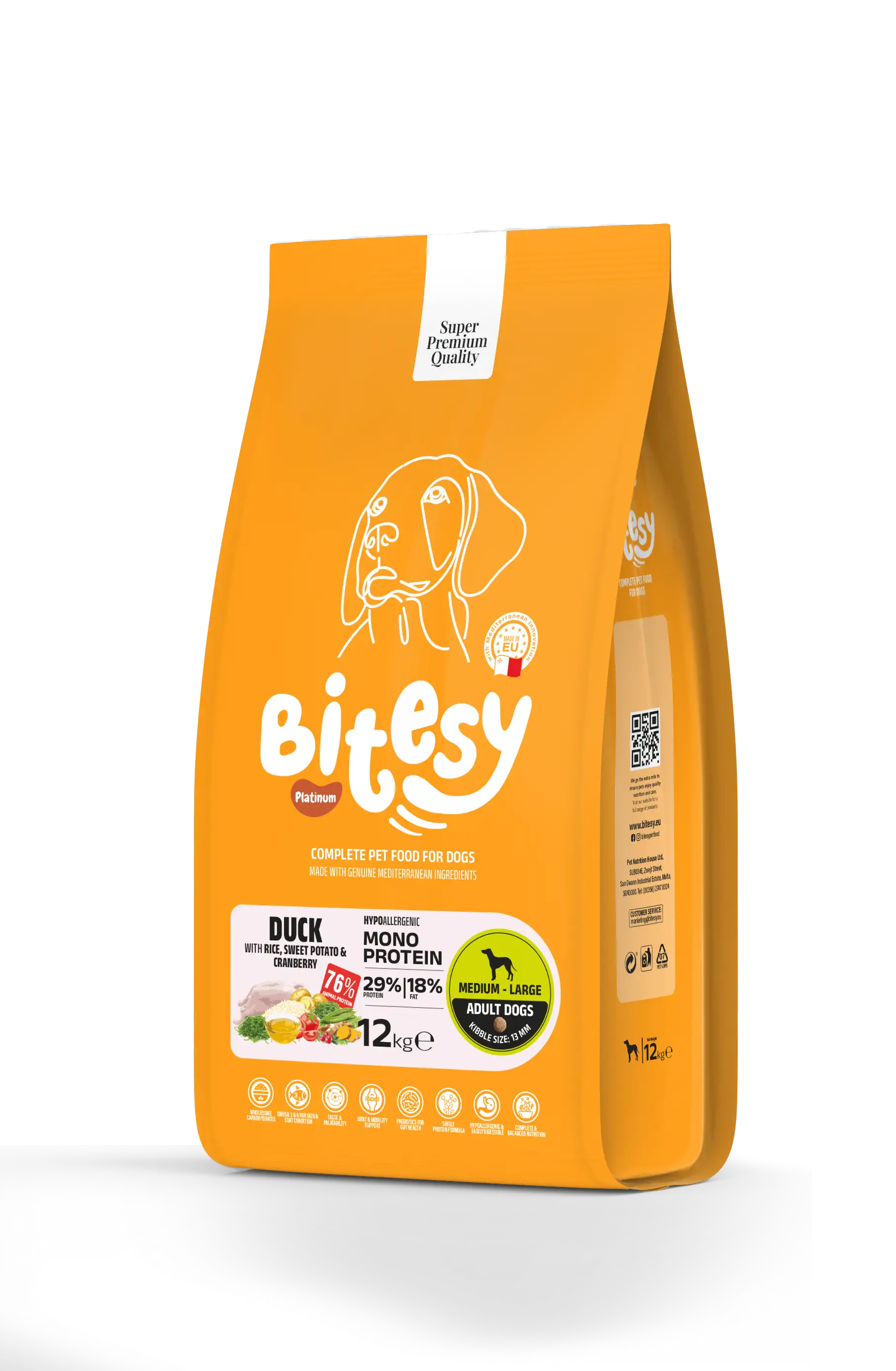 Bitesy Mono Protein kaczka 12 kg
