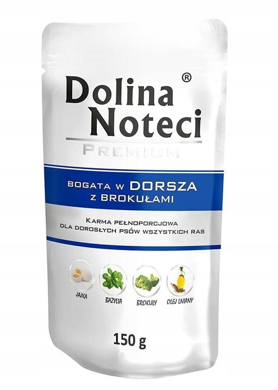 Dolina Noteci Premium dorsz z brokułami adult 150 g