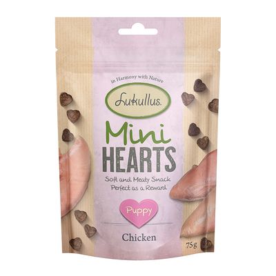Lukullus Mini Hearts kurczak puppy 75 g × 3