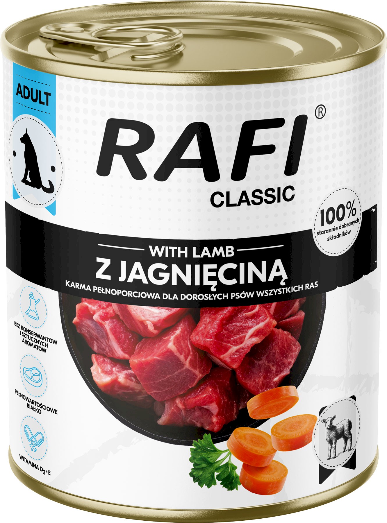Dolina Noteci Rafi Classic jagnięcina adult 800 g