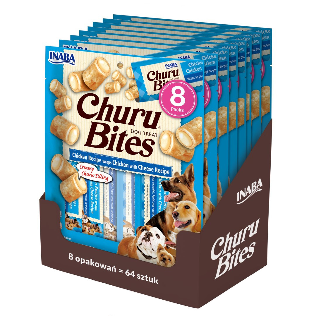 Inaba Churu Bites kurczak, ser 96 g × 8