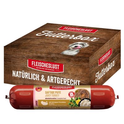 Fleischeslust Classic indyk puppy 400 g × 8