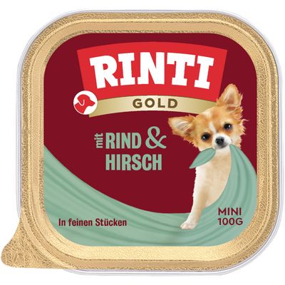 Rinti Gold Mini jeleń, wołowina adult małe rasy 100 g × 6