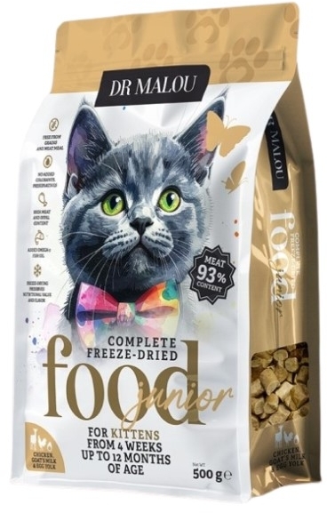 Dr Malou Junior kurczak z kozim mlekiem kitten 500 g