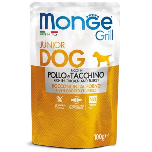 Monge Grill indyk, kurczak puppy 100 g