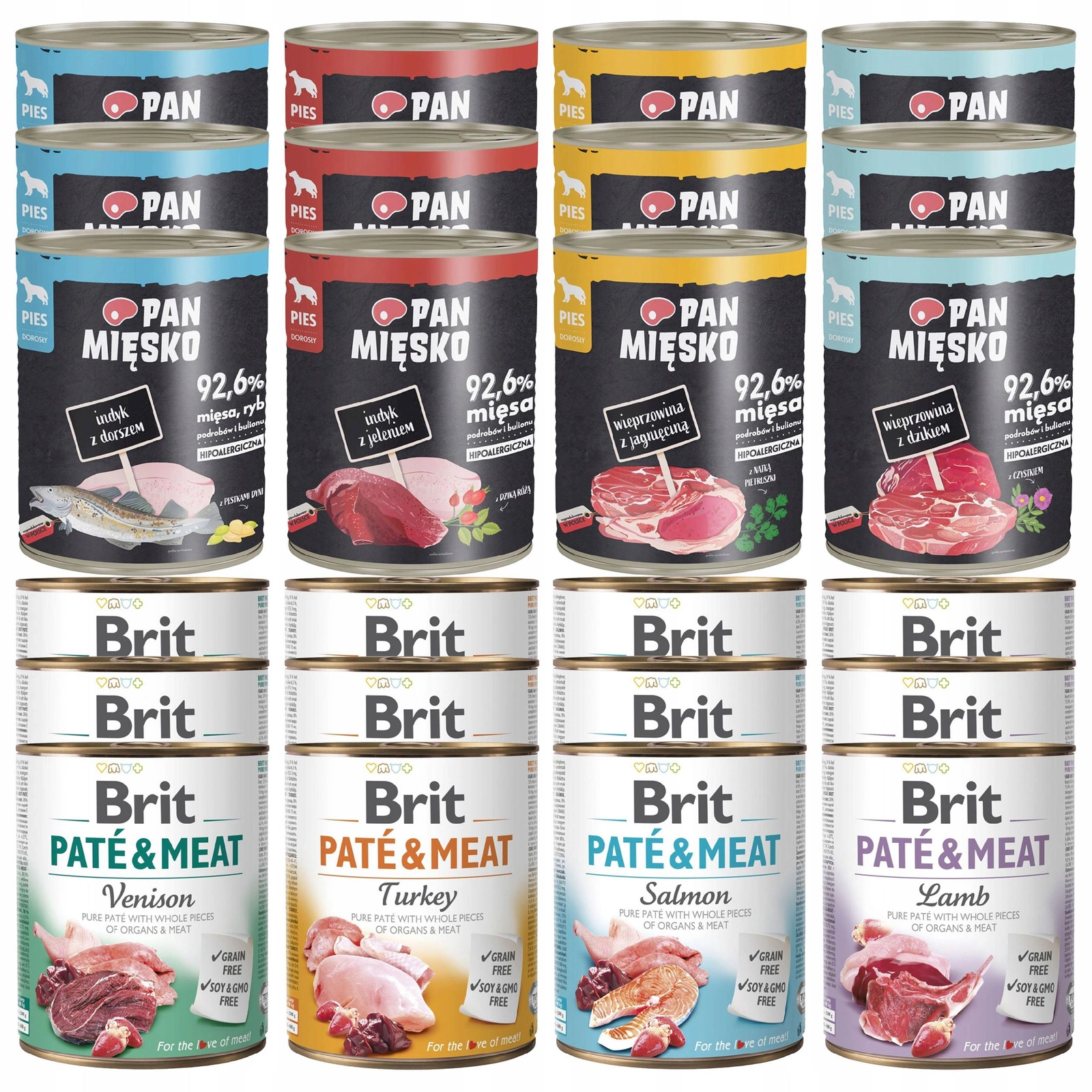 Brit Pan Mięsko 800 g × 24