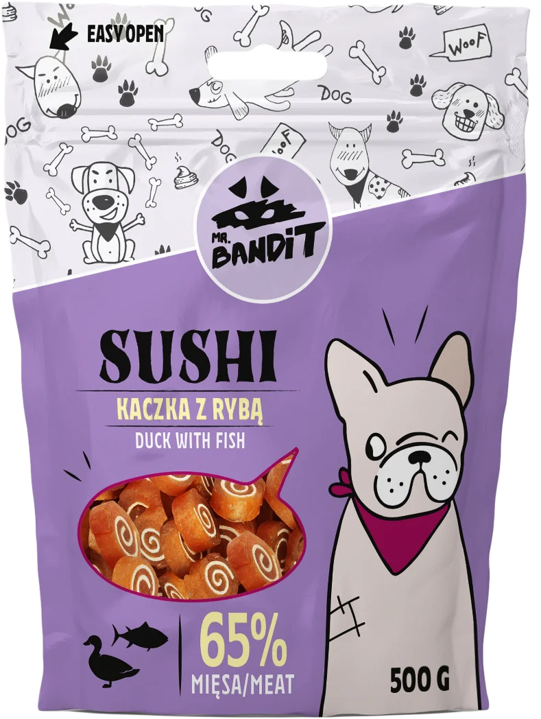 Mr. Bandit Sushi kaczka, ryba 500 g