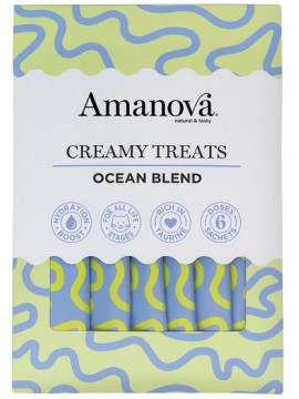 Amanova Creamy Treats tuńczyk, łosoś 15 g × 6
