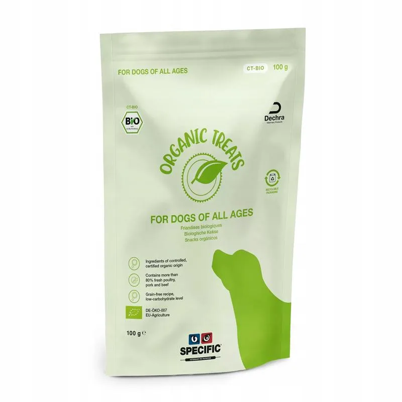 Specific Organic drób, wieprzowina, wołowina 100 g