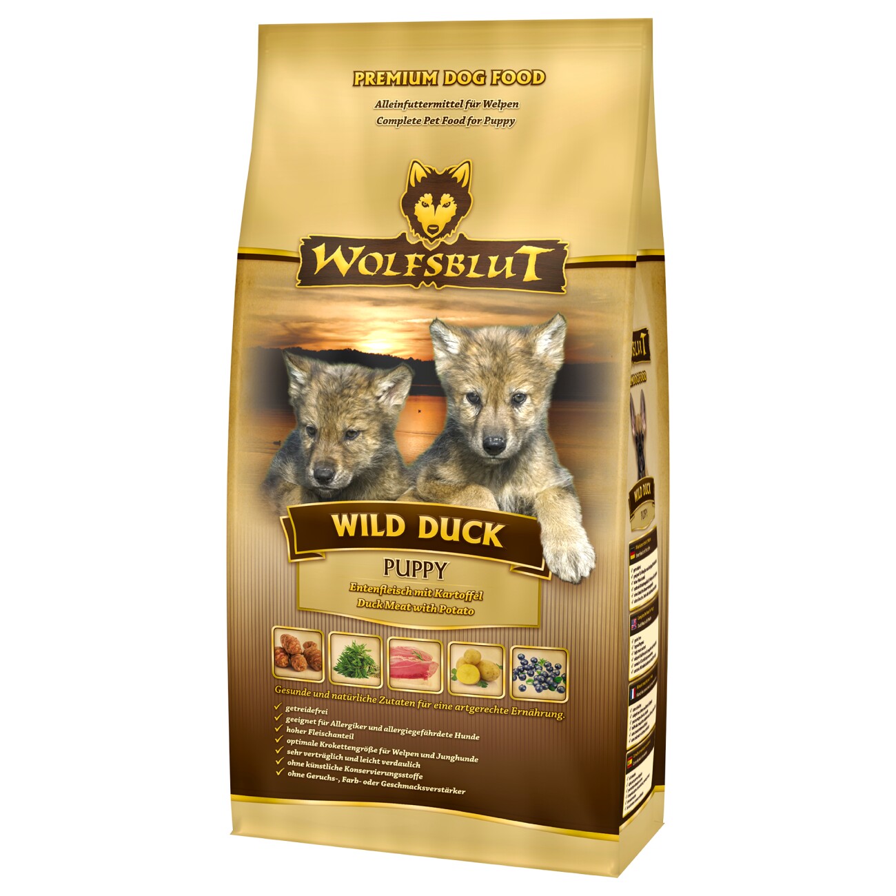 Wolfsblut Wild Duck kaczka z ziemniakiem puppy 2 kg
