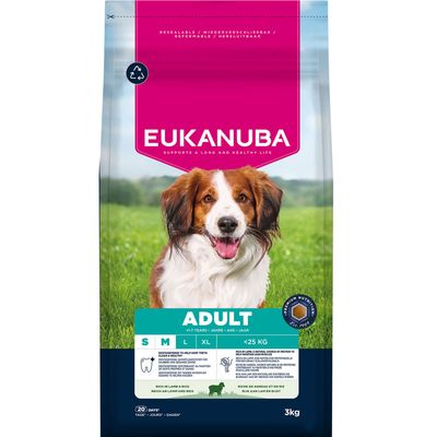 Eukanuba jagnięcina z ryżem adult małe i średnie rasy 3 kg