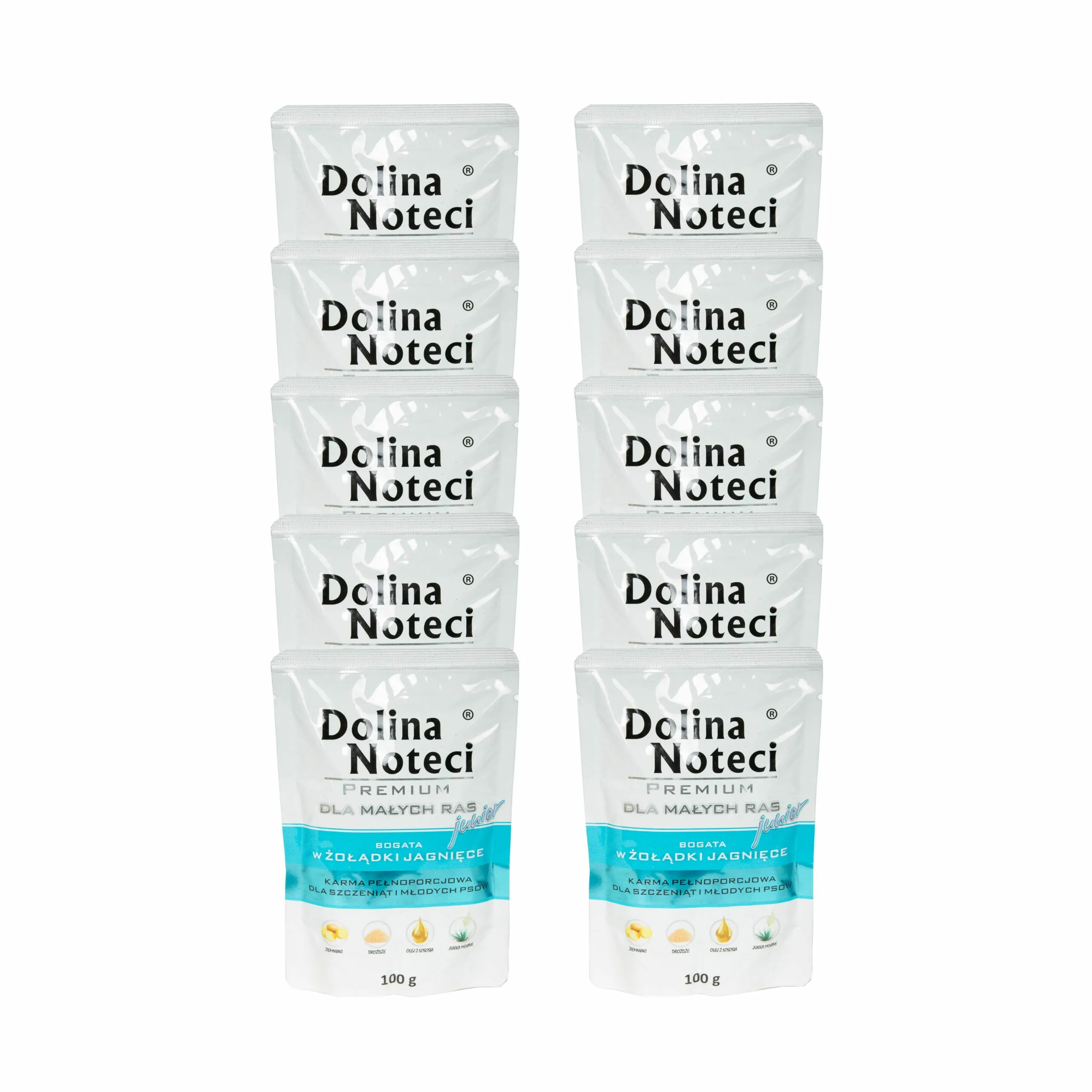 Dolina Noteci Premium jagnięcina junior małe rasy 100 g × 10