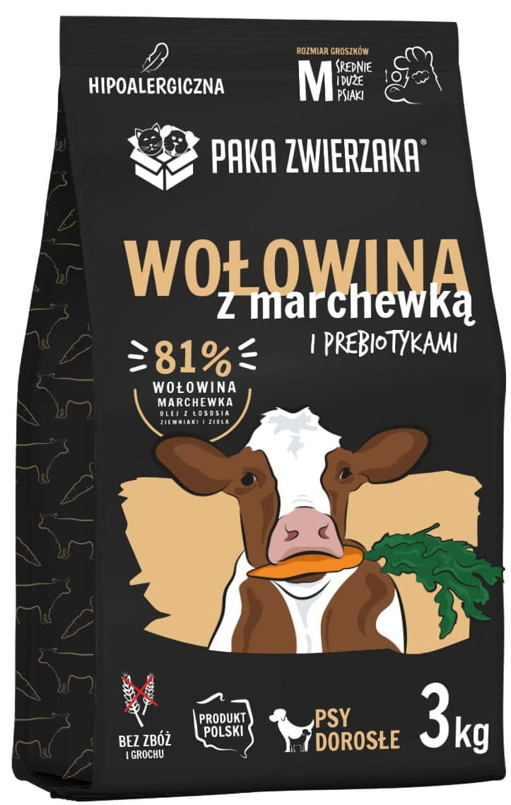 Paka Zwierzaka Seventh Heaven wołowina adult średnie rasy 3 kg