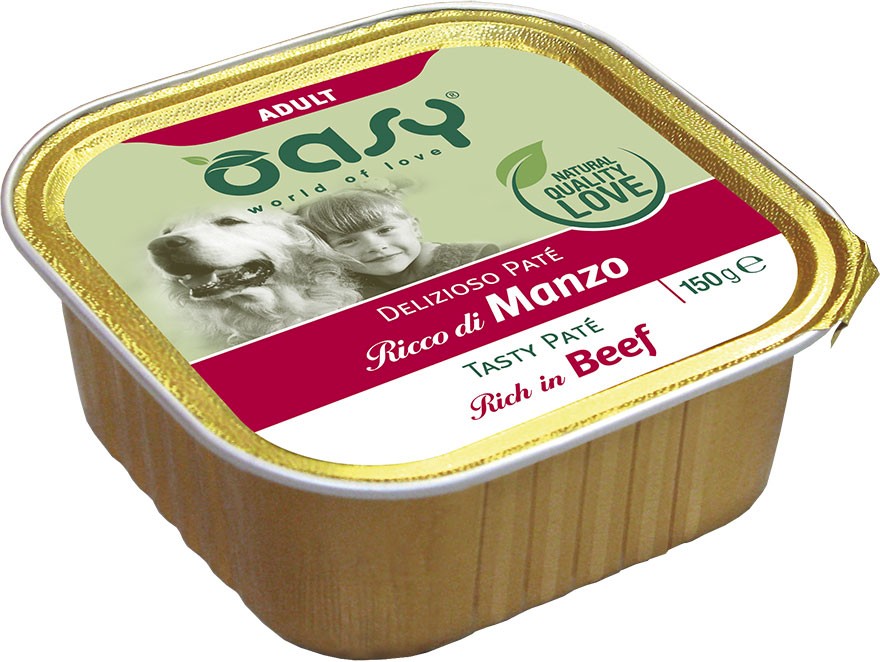 Oasy Tasty Pate wołowina adult 150 g