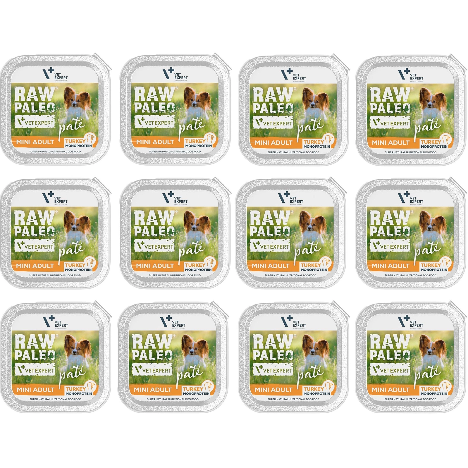 VetExpert Raw Paleo indyk adult małe rasy 150 g × 12