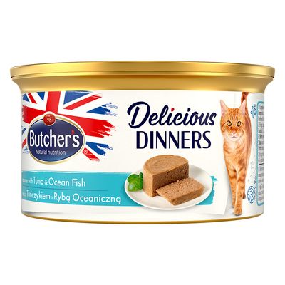 Butcher's Delicious Dinners ryby, tuńczyk pasztet 85 g × 48