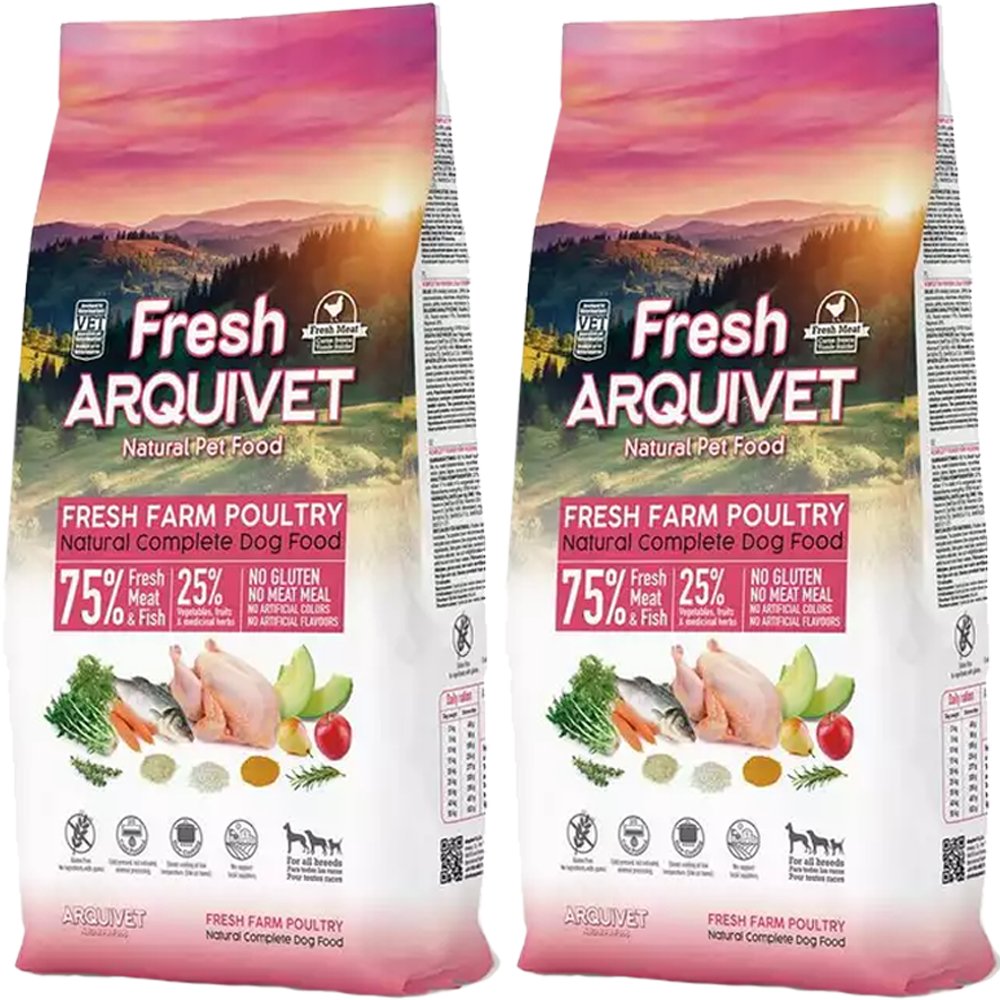 Arquivet Fresh kurczak, ryba oceaniczna 10 kg × 2