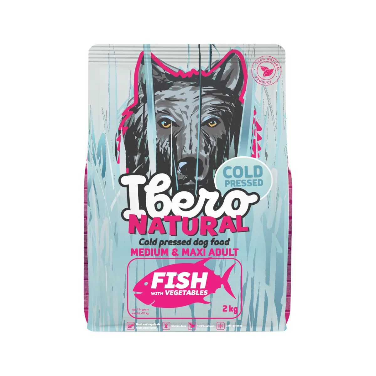 Ibero Cold Press ryba adult średnie rasy, duże rasy 2 kg