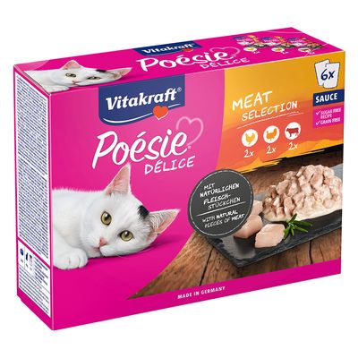 Vitakraft Poésie Délice mix smaków w sosie adult 85 g × 6