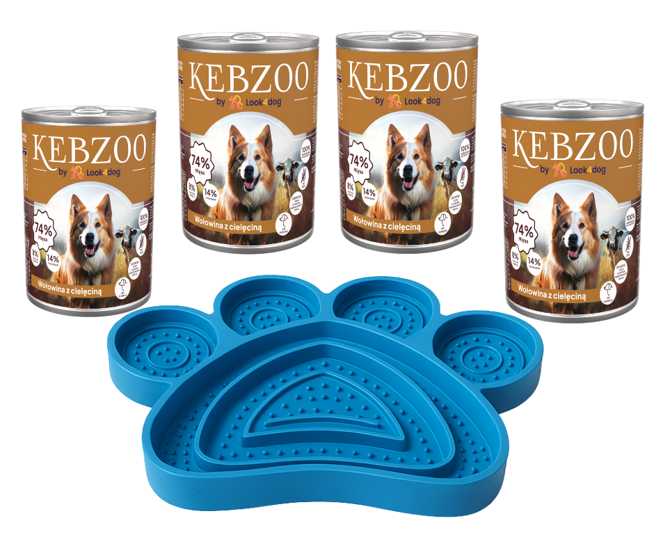 Kebzoo cielęcina, wołowina adult 400 g × 4