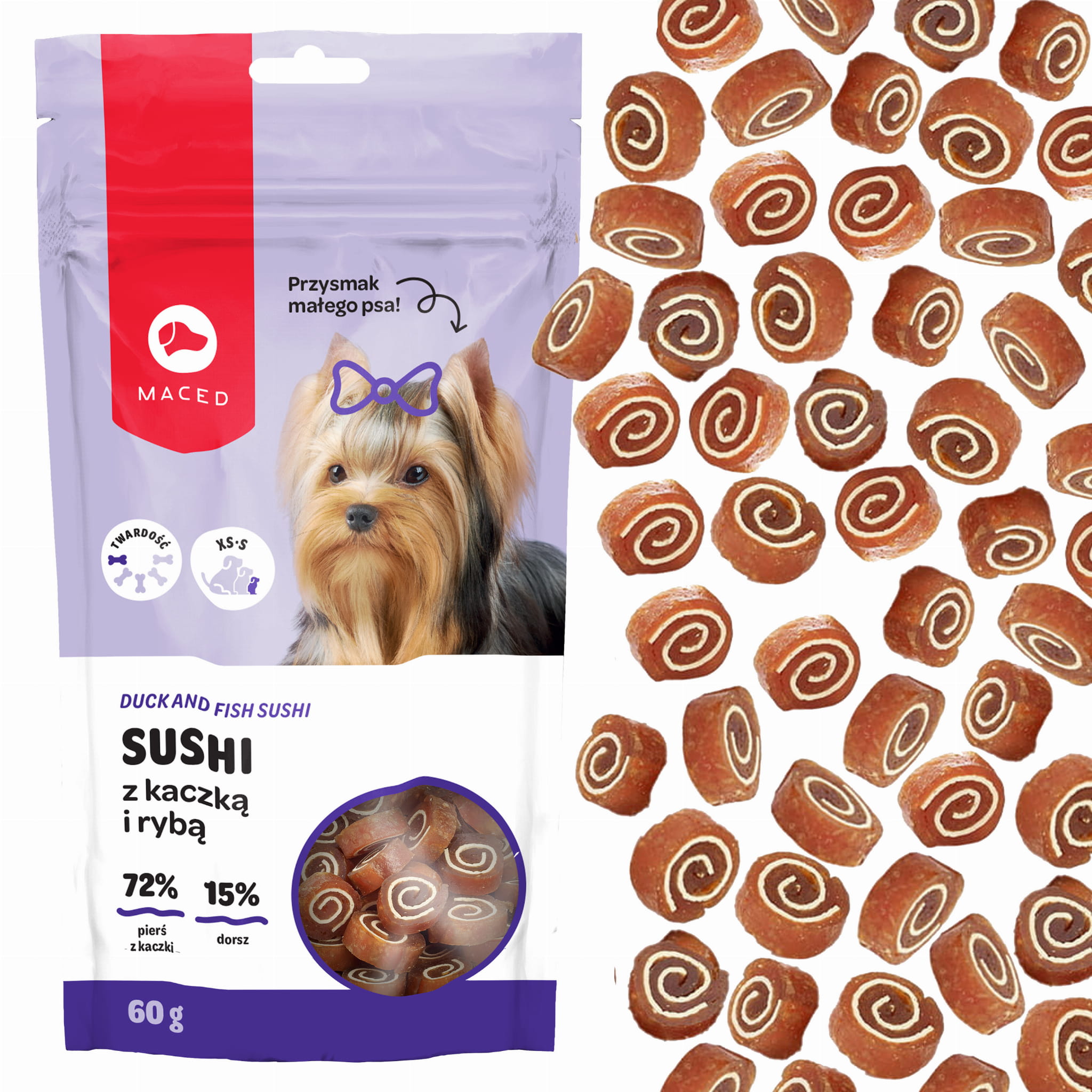 Maced Sushi kaczka, ryba 60 g