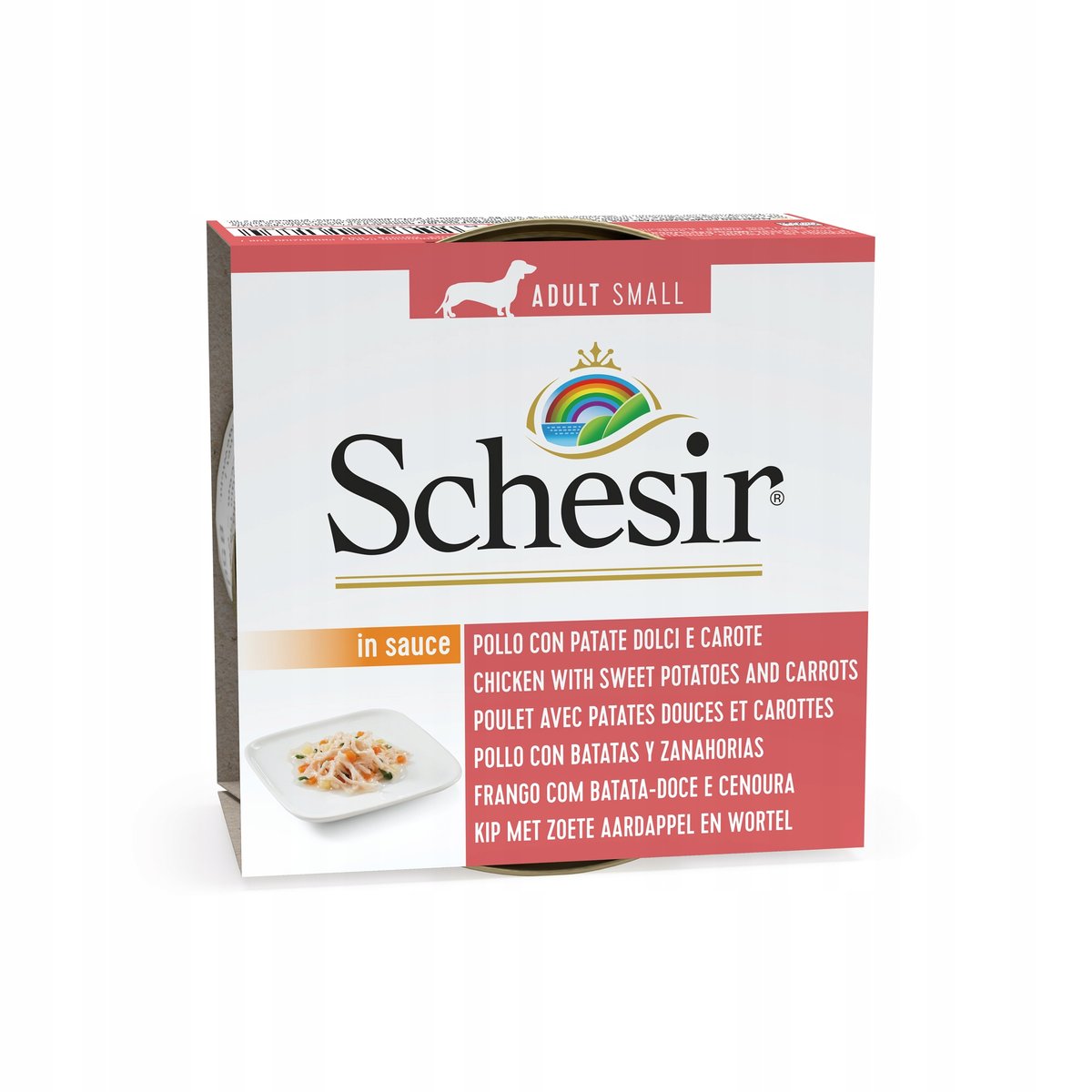 Schesir kurczak z batatami i marchewką małe rasy 85 g