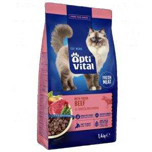 OptiVital Digestive, Skin & Coat wołowina adult 1,4 kg