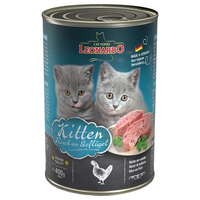 Leonardo All Meat Sensitive w bulionie kitten 400 g × 6