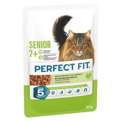 Perfect Fit indyk z marchewą senior 85 g × 48