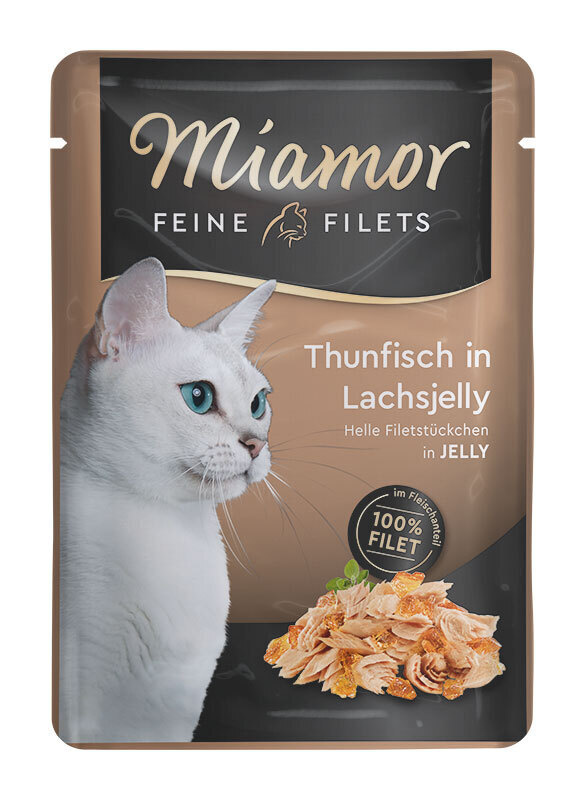 Miamor Feine Filets tuńczyk, łosoś kawałki 100 g