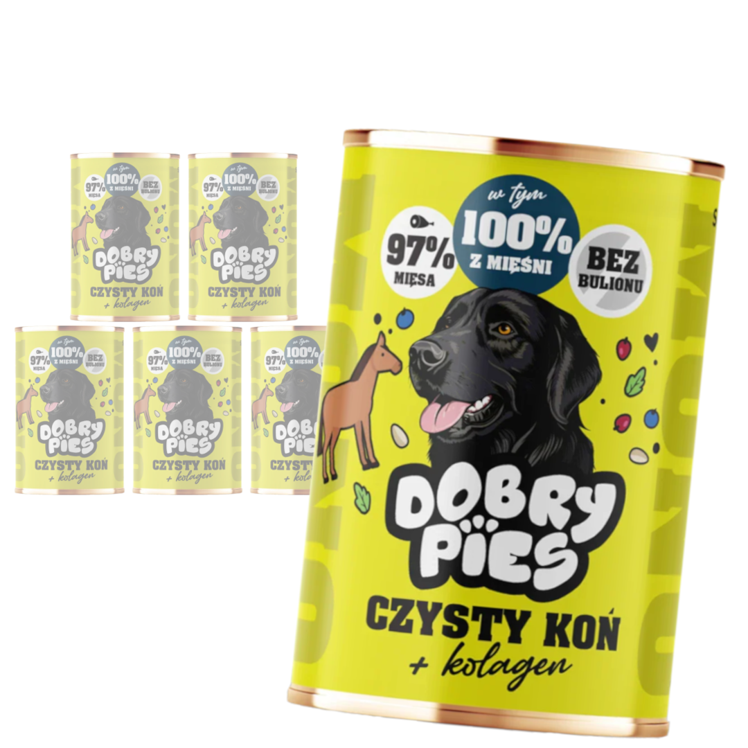 Dobry Pies Mono konina adult 400 g × 6