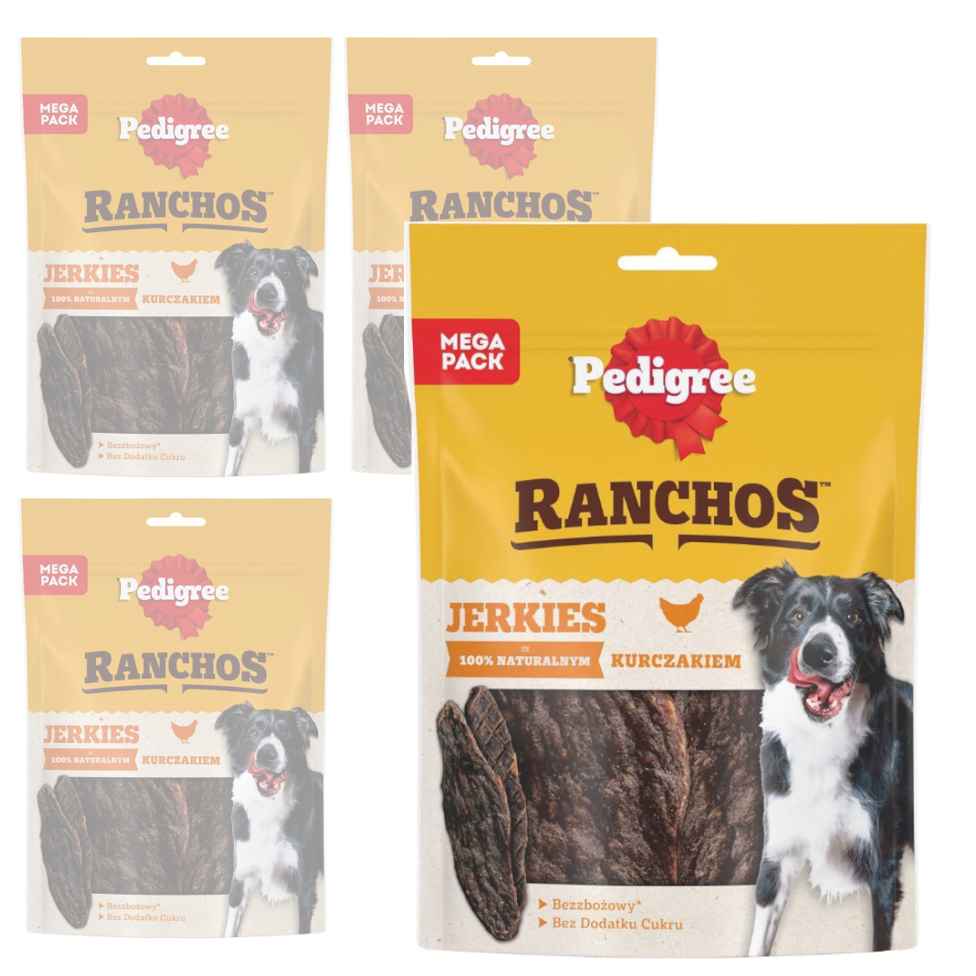 Pedigree Ranchos kurczak adult 180 g × 4