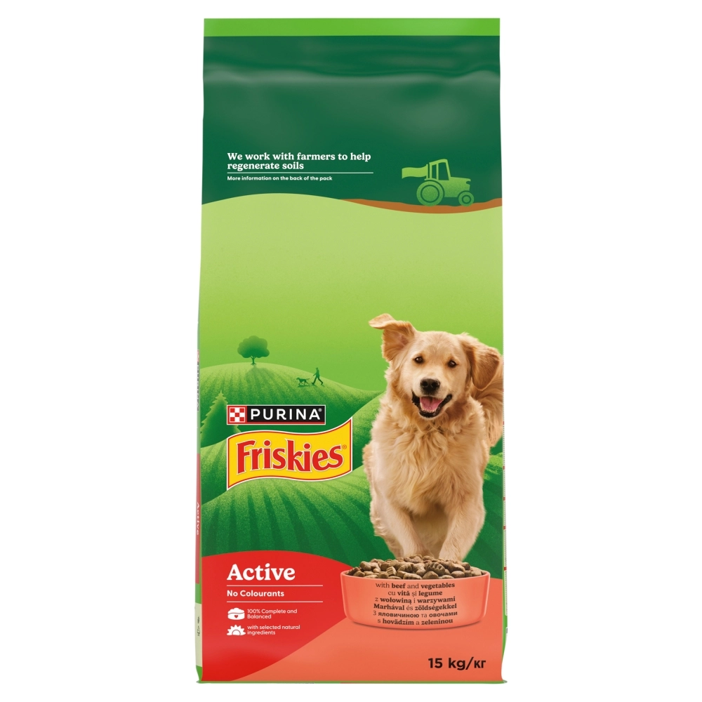 Purina Friskies Active wołowina adult 15 kg