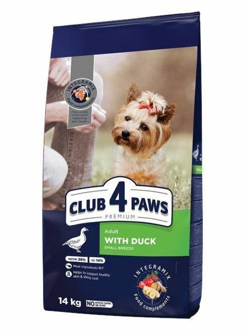 Club 4 Paws Premium kaczka adult małe rasy 14 kg