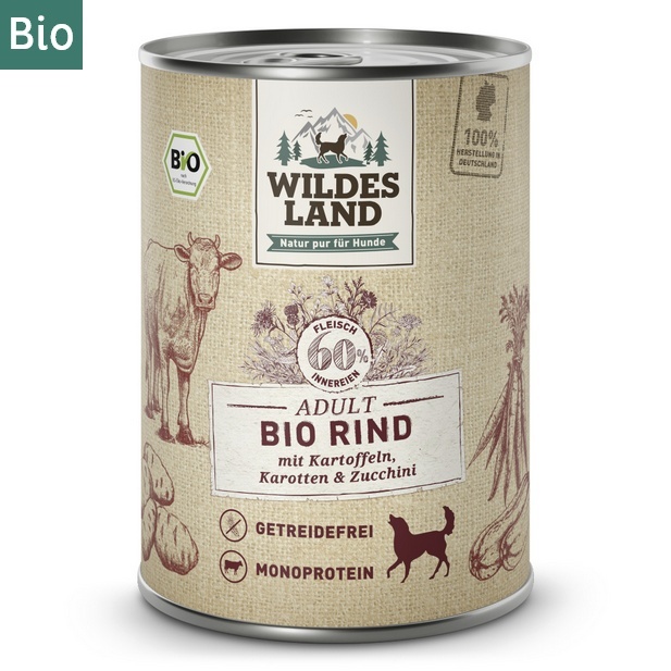 Wildes Land Bio wołowina adult 400 g