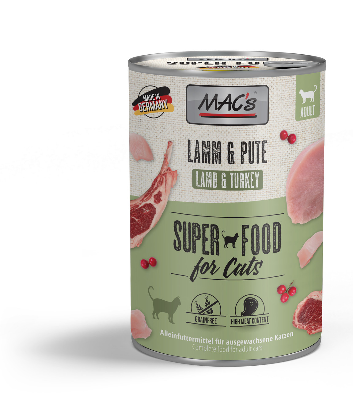 MAC's indyk, jagnięcina pasztet adult 400 g