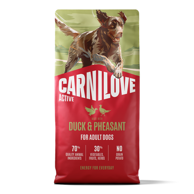 Carnilove Active kaczka, bażant adult 12 kg × 2