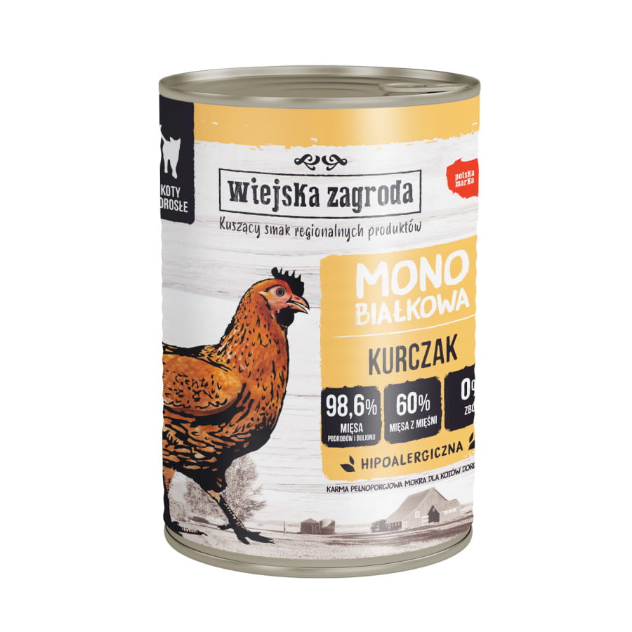 Wiejska Zagroda Mono kurczak adult 400 g