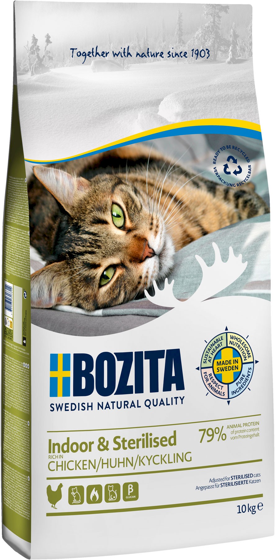 Bozita Indoor & Sterilised kurczak adult 10 kg