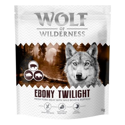 Wolf of Wilderness Ebony Twilight bawół, dzik 1 kg × 4