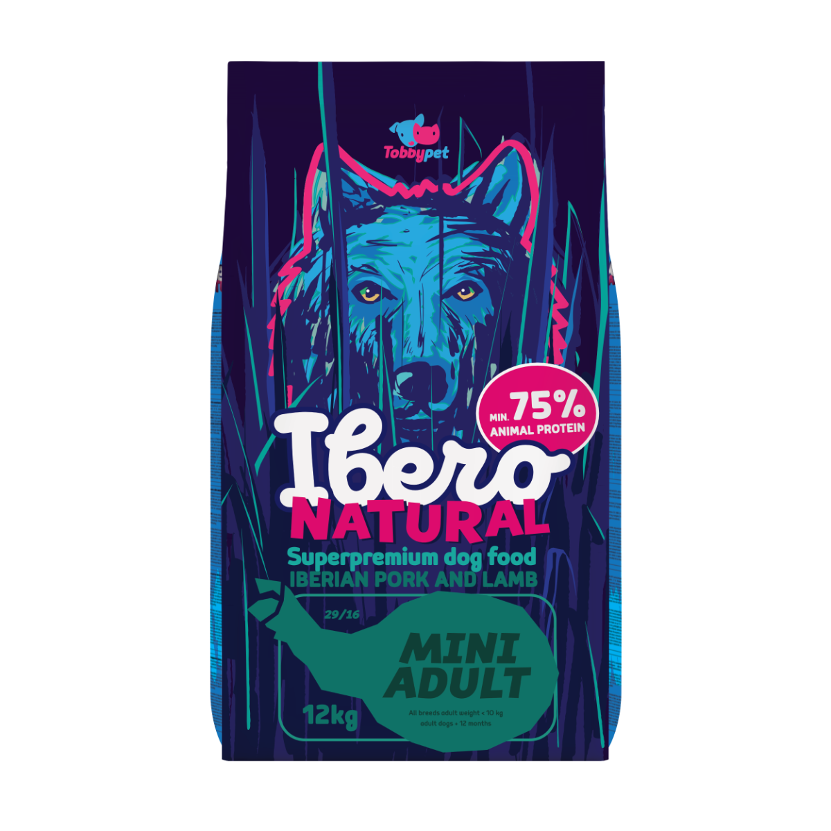 Ibero Natural dziczyzna, jagnięcina adult małe rasy 12 kg